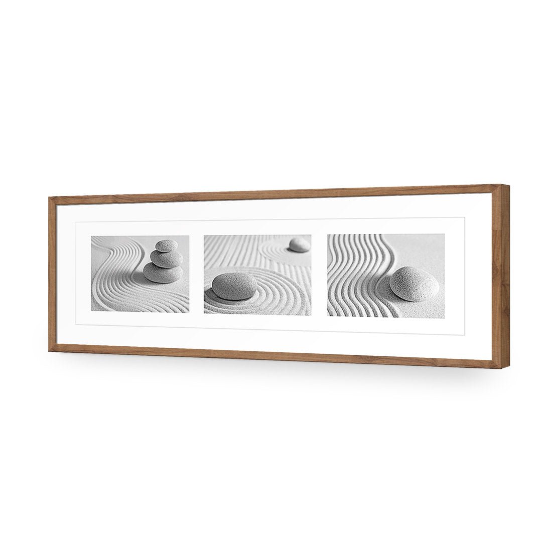 Sand Stone White Montage, Black and White (Long) - Wall Art Designs - 1260_BL_H WAD_AP - 030 - MAT_90x30_S - 2538 - NAT