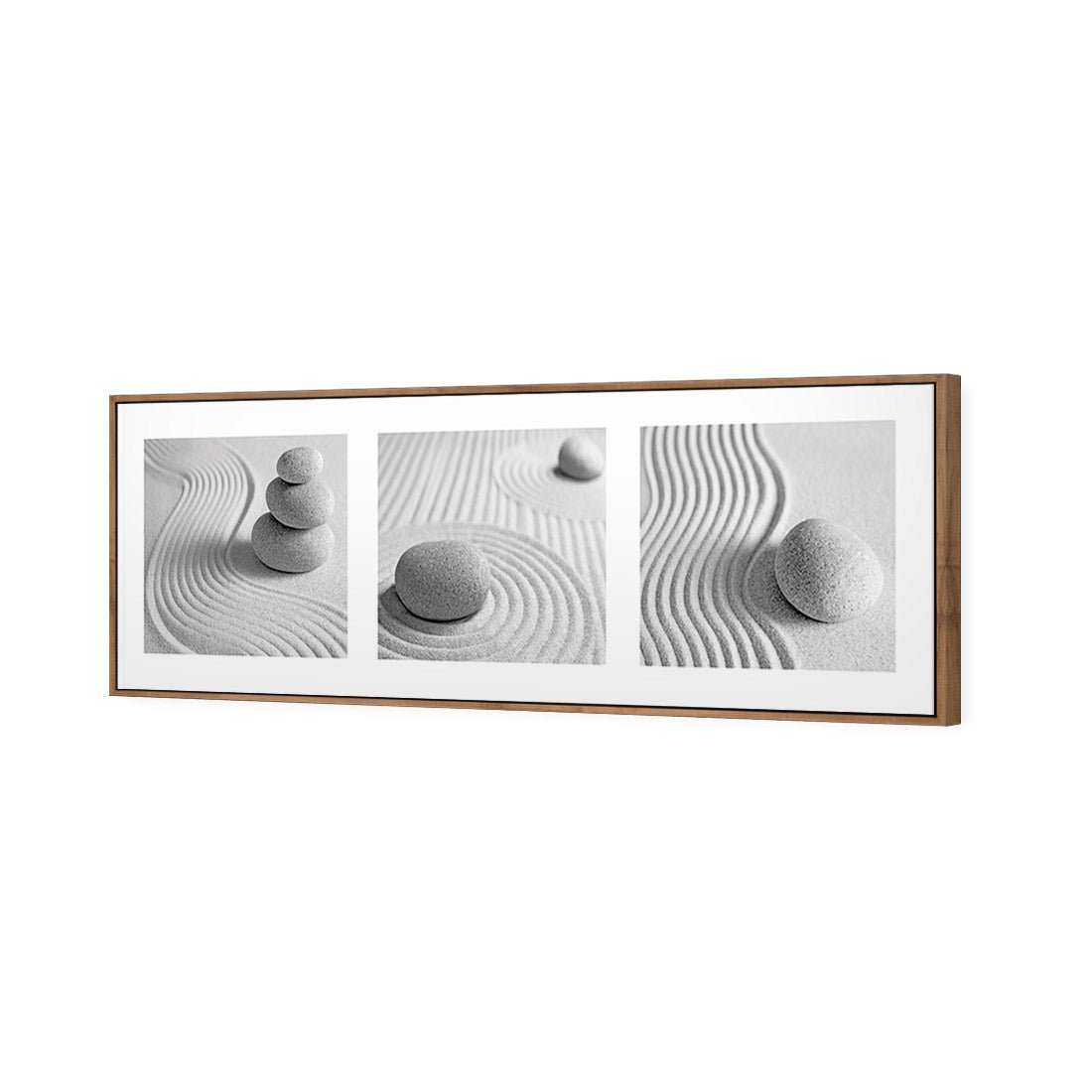 Sand Stone White Montage, Black and White (Long) - Wall Art Designs - 1260_BL_H WAD_CP - MPY - 260 - M - S - S_60x20_S - 1550 - NAT