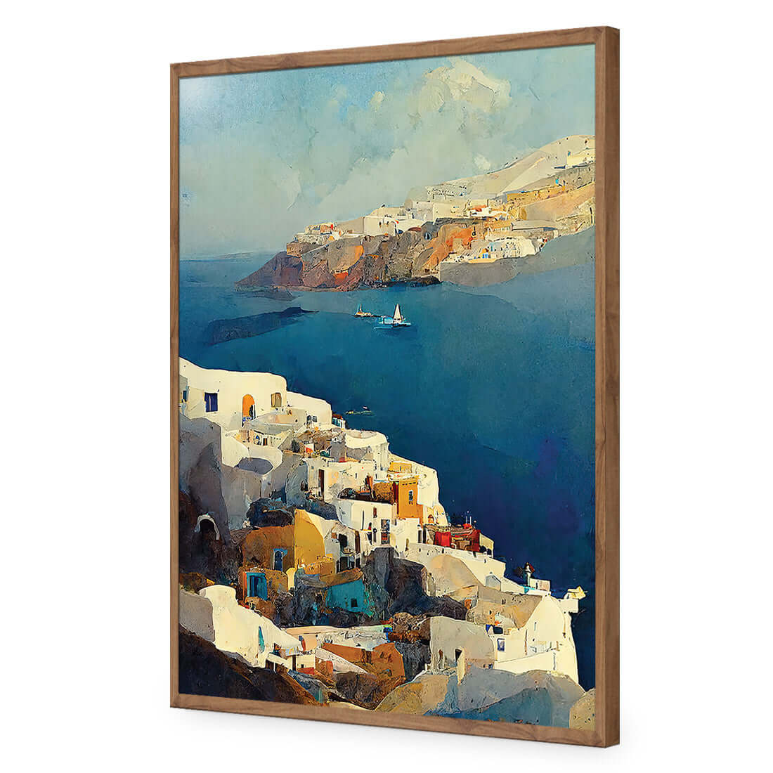 Santorini Coastline - Wall Art Designs - WH_1107_AR_V WAD_AP - 030 - EDG_45x30_S - 2538 - NAT