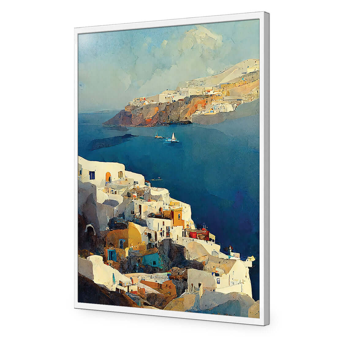 Santorini Coastline - Wall Art Designs - WH_1107_AR_V WAD_AP - 030 - EDG_45x30_S - 2538 - WHT