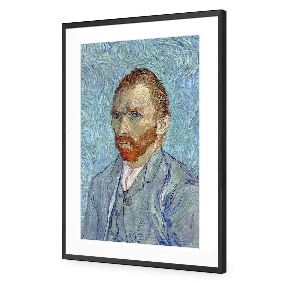 Self Portrait in Blue by Vincent van Gogh - Wall Art Designs - 3825_AR_V WAD_AP - 030 - MAT_45x30_S - 2538 - BLK