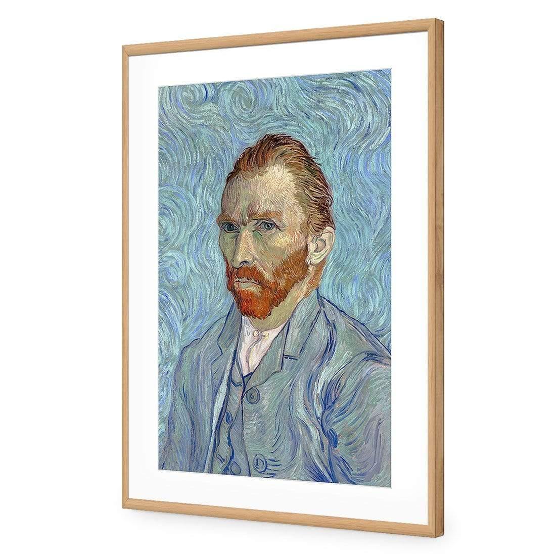 Self Portrait in Blue by Vincent van Gogh - Wall Art Designs - 3825_AR_V WAD_AP - 030 - MAT_45x30_S - 2538 - OAK