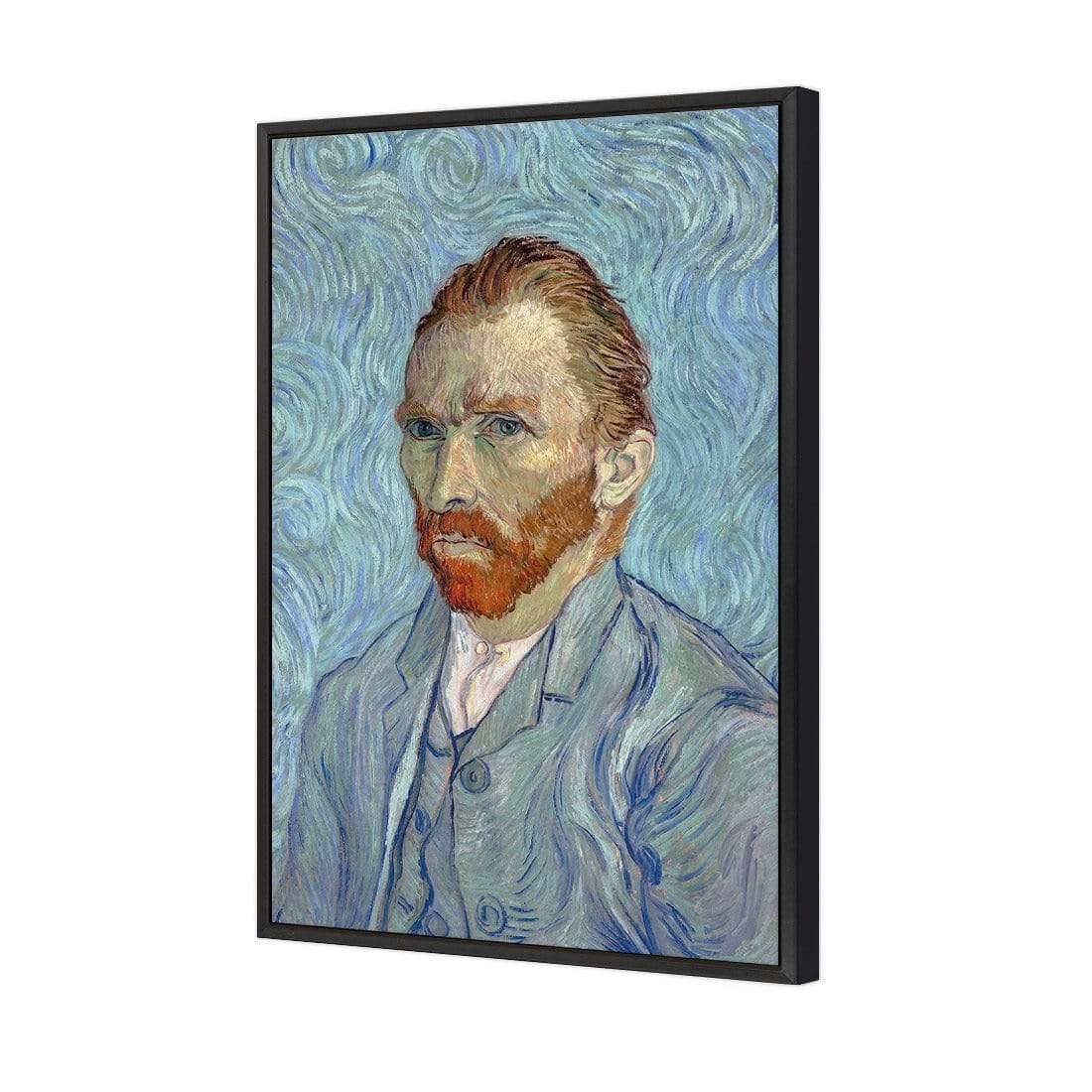 Self Portrait in Blue by Vincent van Gogh - Wall Art Designs - 3825_AR_V WAD_CP - MPY - 260 - M - S - S_45x30_S - 1550 - BLK