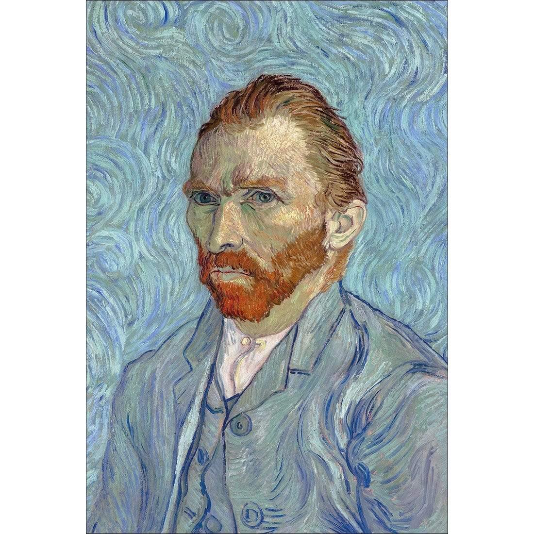 Self Portrait in Blue by Vincent van Gogh - Wall Art Designs - 3825_AR_V WAD_CP - MPY - 260 - M - S - S_45x30_NONE