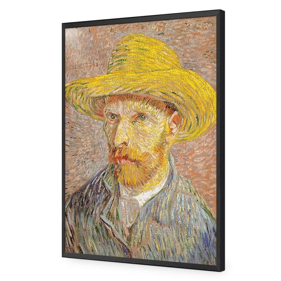 Self Portrait with a Straw Hat By Van Gogh - Wall Art Designs - 3367_AR_V WAD_AP - 030 - EDG_45x30_S - 2538 - BLK