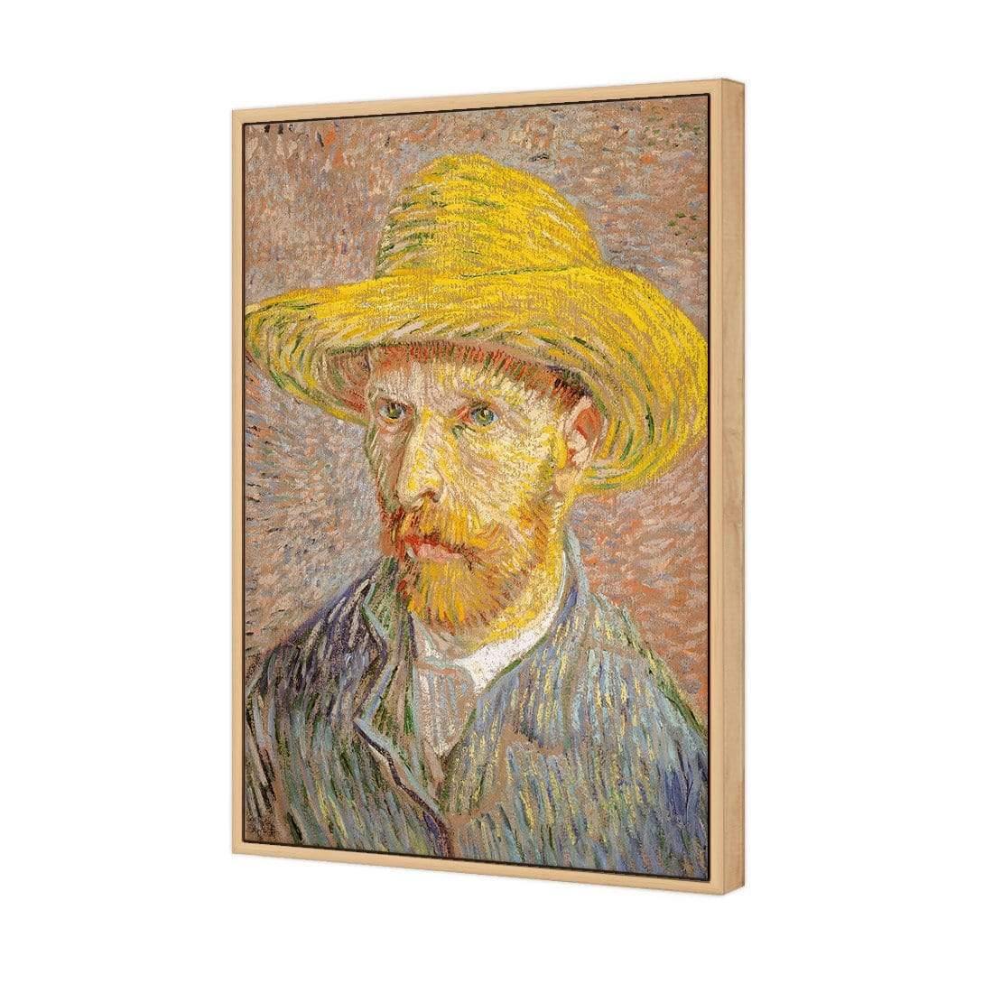 Self Portrait with a Straw Hat By Van Gogh - Wall Art Designs - 3367_AR_V WAD_CP - MPY - 260 - M - S - S_45x30_S - 1550 - OAK