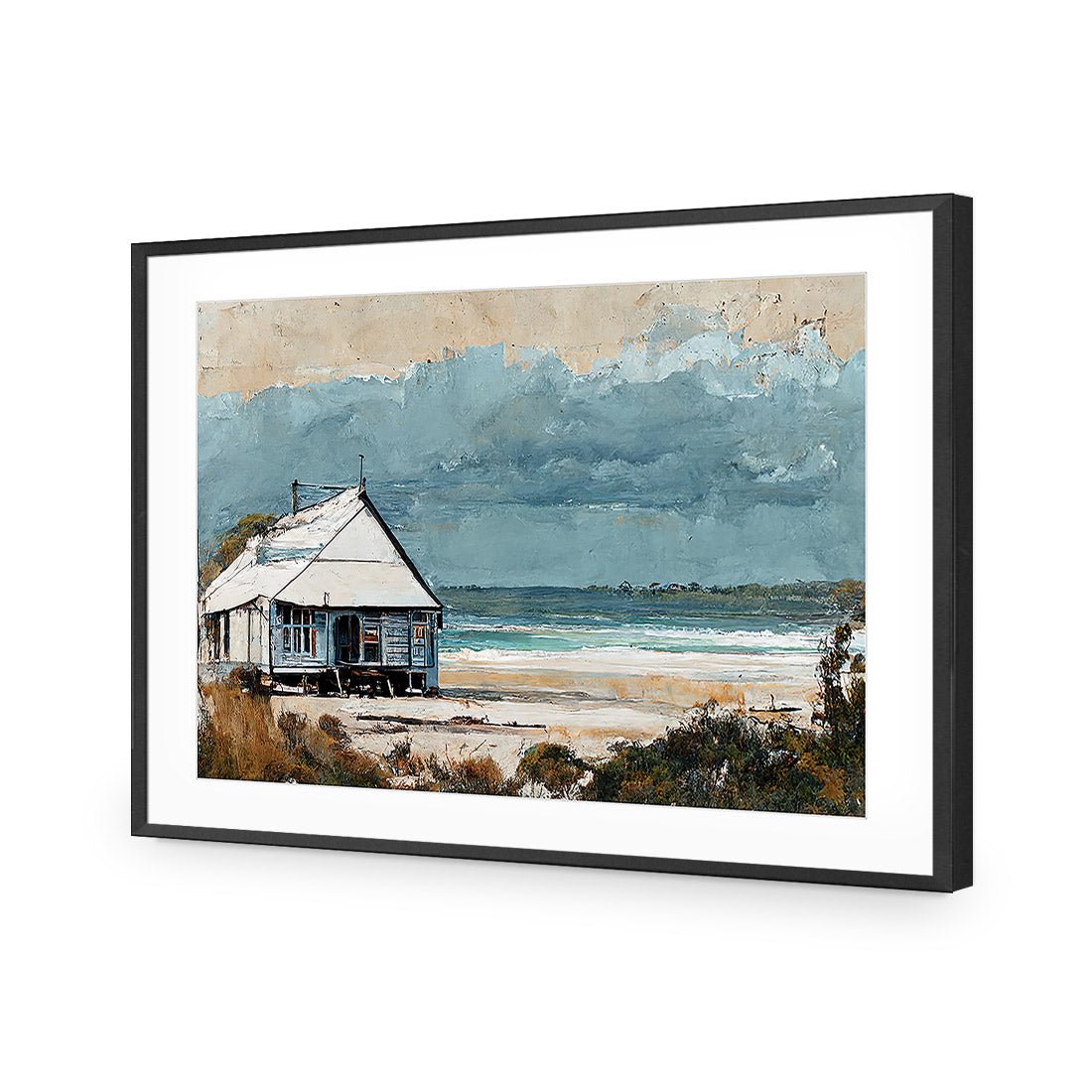 Shack at the Beach - Wall Art Designs - WH_1005_AR_H WAD_AP - 030 - MAT_45x30_S - 2538 - BLK