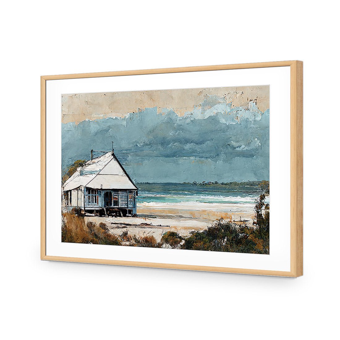 Shack at the Beach - Wall Art Designs - WH_1005_AR_H WAD_AP - 030 - MAT_45x30_S - 2538 - OAK