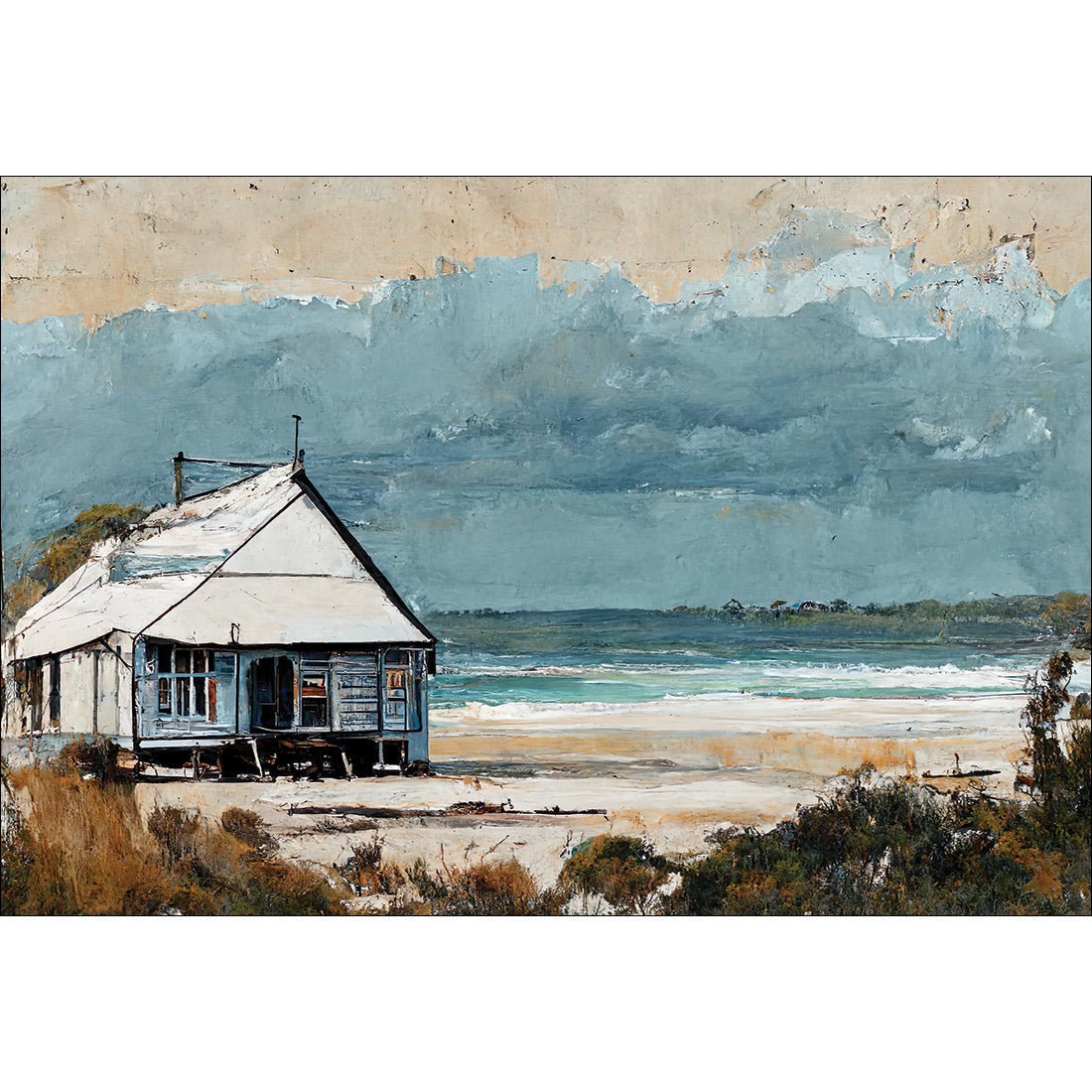 Shack at the Beach - Wall Art Designs - WH_1005_AR_H WAD_CP - MPY - 260 - M - S - S_45x30_NONE