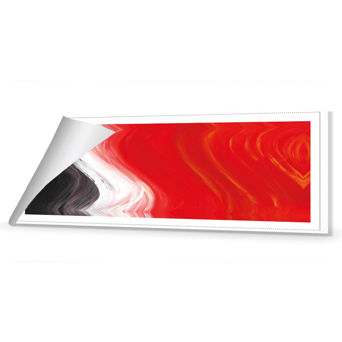 Shapely, Red (Long Horizontal) - Wall Art Designs - 1761_HL_H WAD_CP - MPY - 260 - M - S - S_60x20_NONE