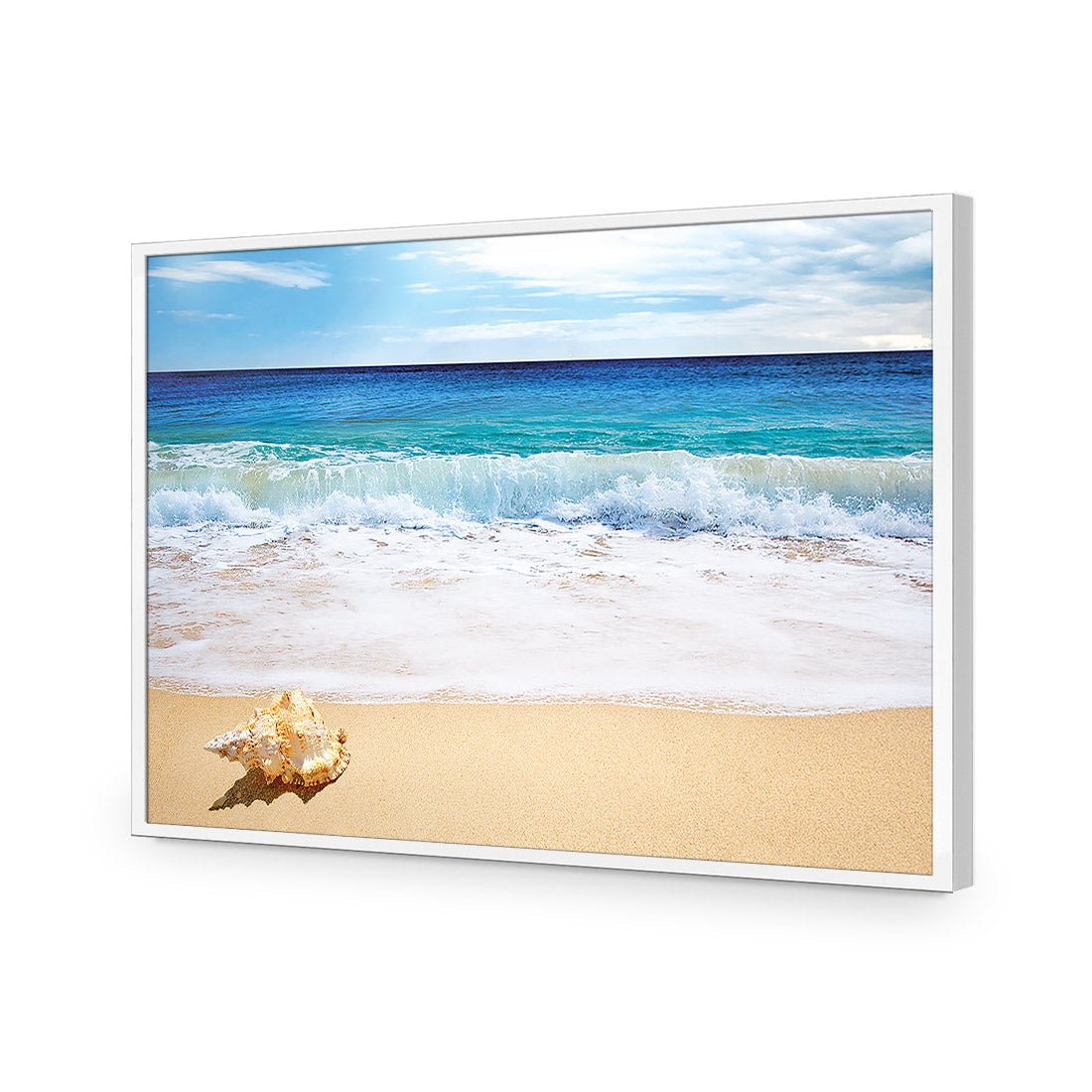 Shell on Beach - Wall Art Designs - 1193_AR_H WAD_AP - 030 - EDG_45x30_S - 2538 - WHT