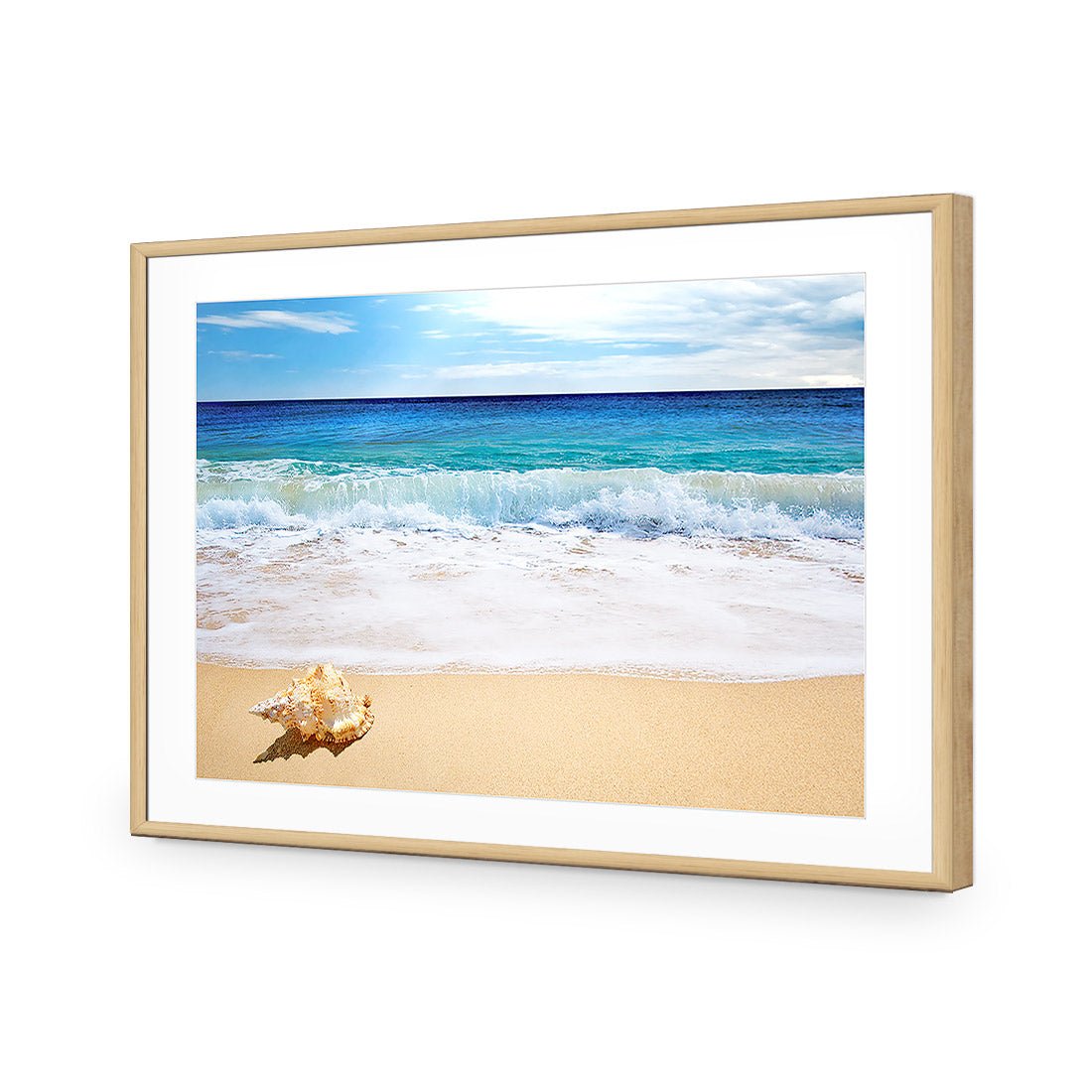 Shell on Beach - Wall Art Designs - 1193_AR_H WAD_AP - 030 - MAT_45x30_S - 2538 - OAK