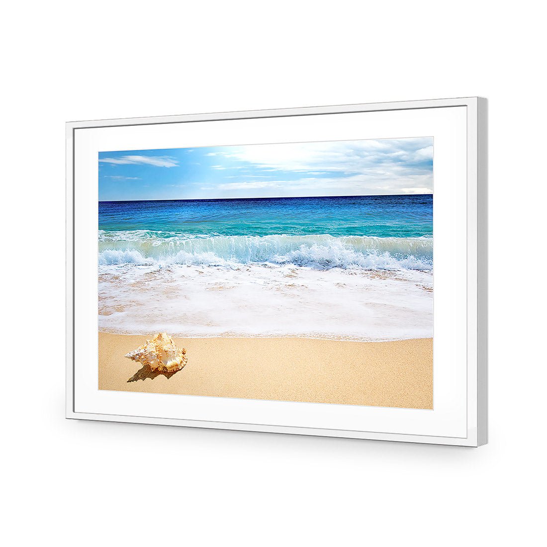 Shell on Beach - Wall Art Designs - 1193_AR_H WAD_AP - 030 - MAT_45x30_S - 2538 - WHT