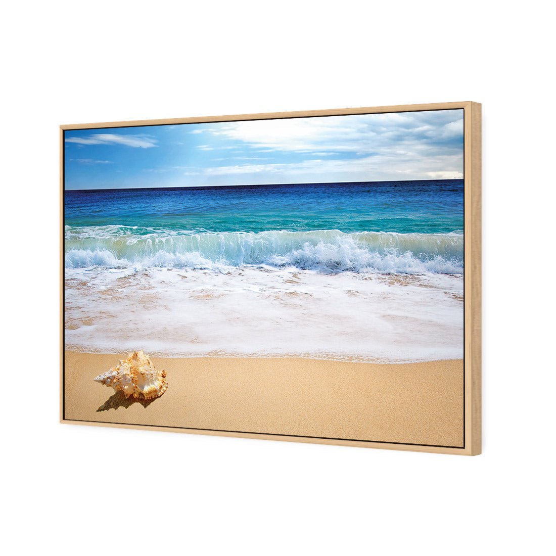 Shell on Beach - Wall Art Designs - 1193_AR_H WAD_CP - MPY - 260 - M - S - S_45x30_S - 1550 - OAK