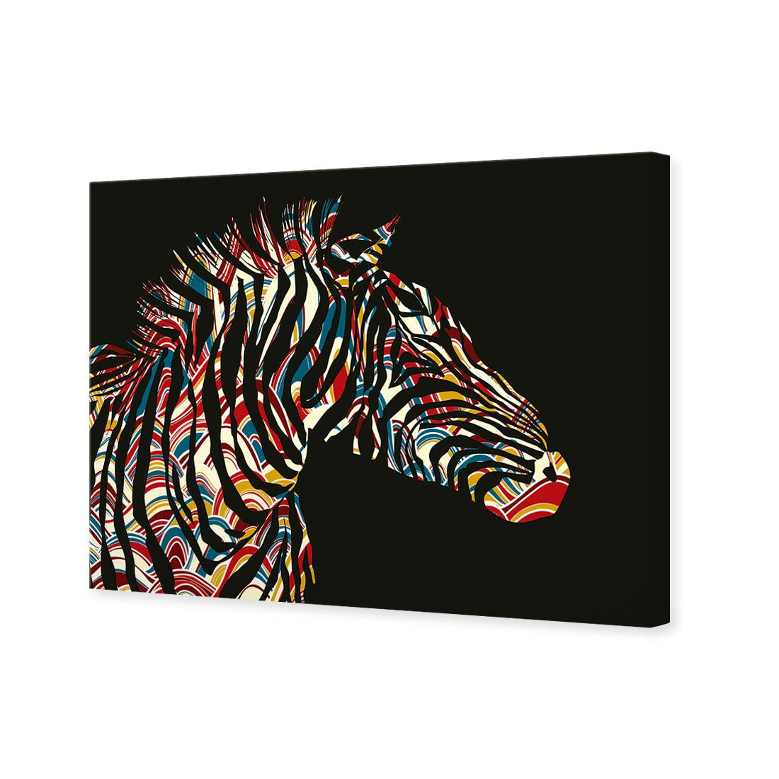 Silhouette Zebra - Wall Art Designs - 1856_AR_H WAD_CP - MPY - 260 - M - S - S_45x30_NONE