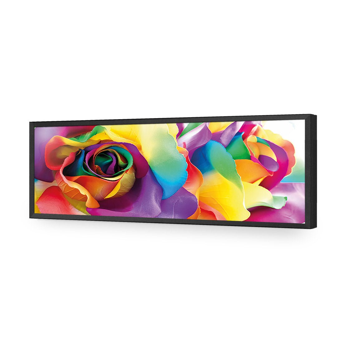 Silk Roses (long) - Wall Art Designs - 2195_AL_H WAD_AP - 030 - EDG_90x30_S - 2538 - BLK