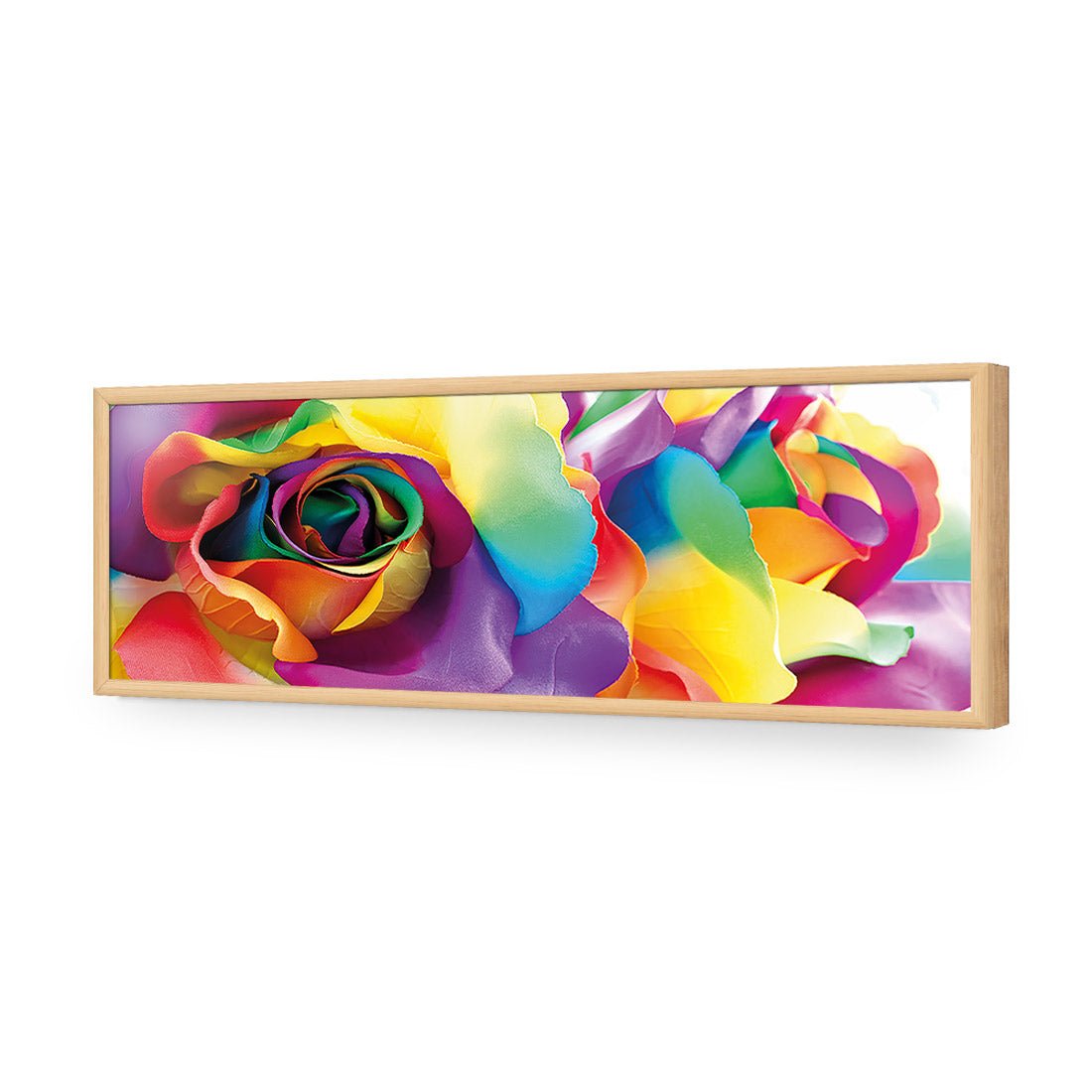 Silk Roses (long) - Wall Art Designs - 2195_AL_H WAD_AP - 030 - EDG_90x30_S - 2538 - OAK