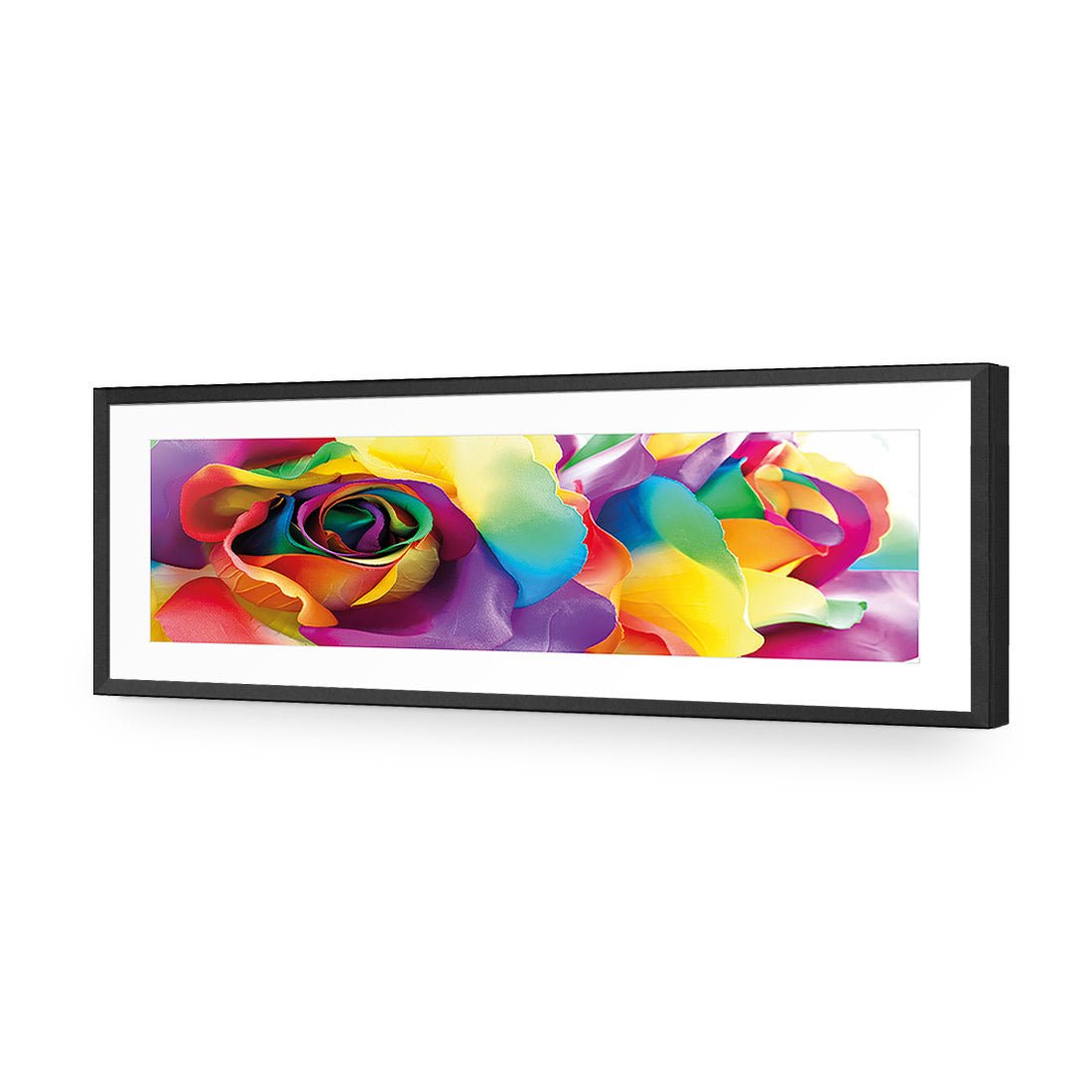 Silk Roses (long) - Wall Art Designs - 2195_AL_H WAD_AP - 030 - MAT_90x30_S - 2538 - BLK