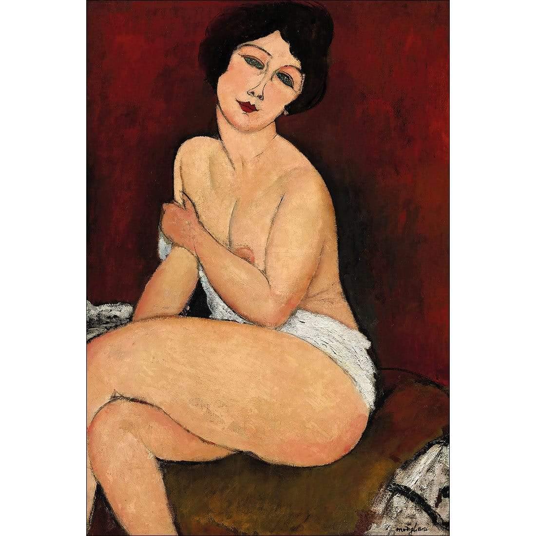 Sitting Nude By Modigliani - Wall Art Designs - 3397_AR_V WAD_CP - MPY - 260 - M - S - S_45x30_NONE