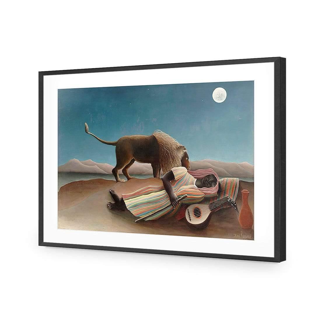 Sleeping Gypsy By Rousseau - Wall Art Designs - 1048_AR_H WAD_AP - 030 - MAT_45x30_S - 2538 - BLK