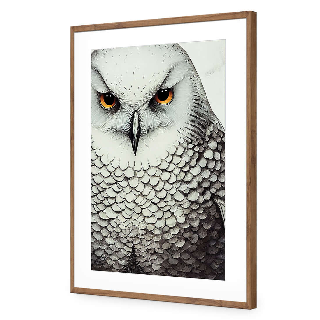 Snow Owl - Wall Art Designs - WH_1110_AR_V WAD_AP - 030 - MAT_45x30_S - 2538 - NAT