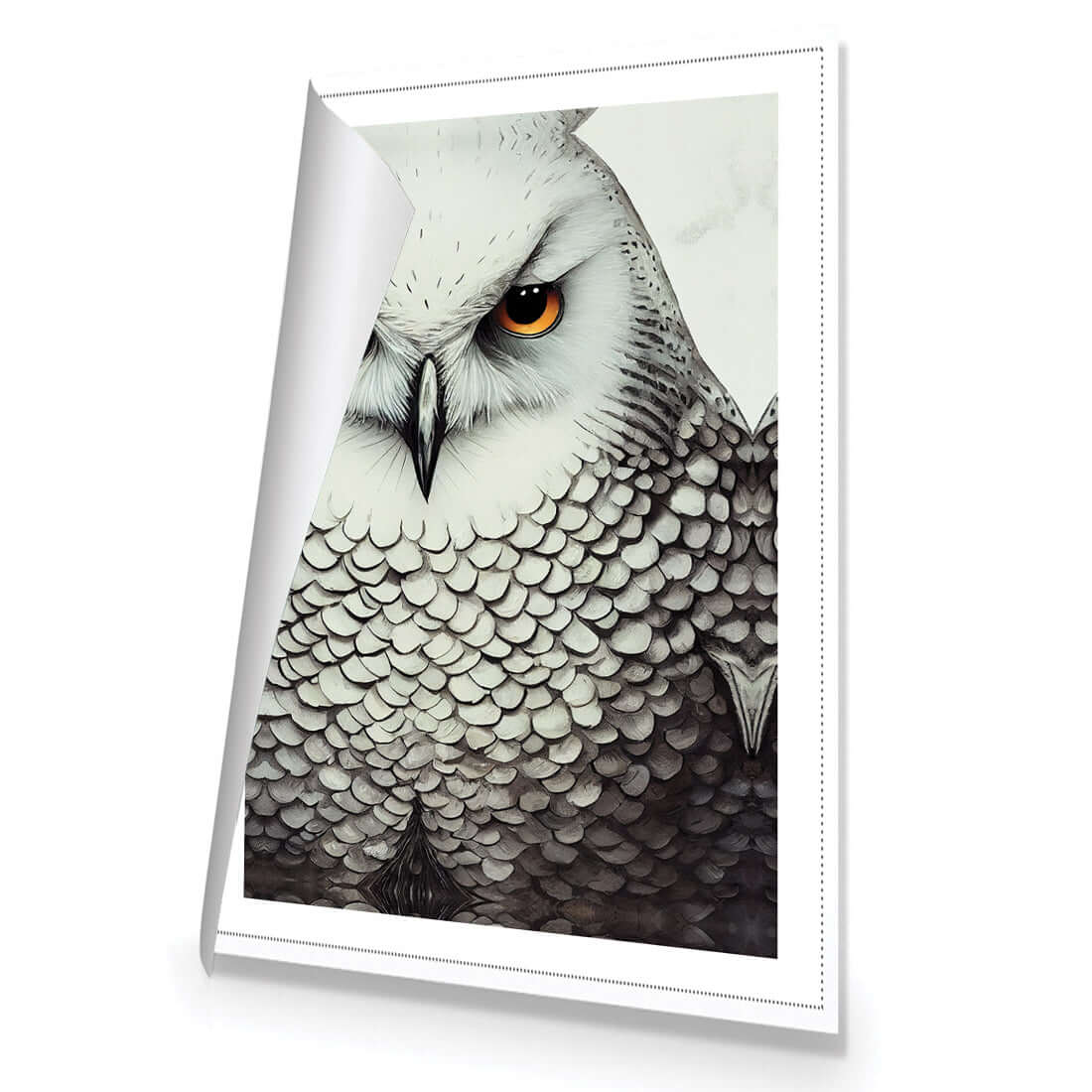 Snow Owl - Wall Art Designs - WH_1110_AR_V WAD_CP - MPY - 260 - M - R_45x30_NONE