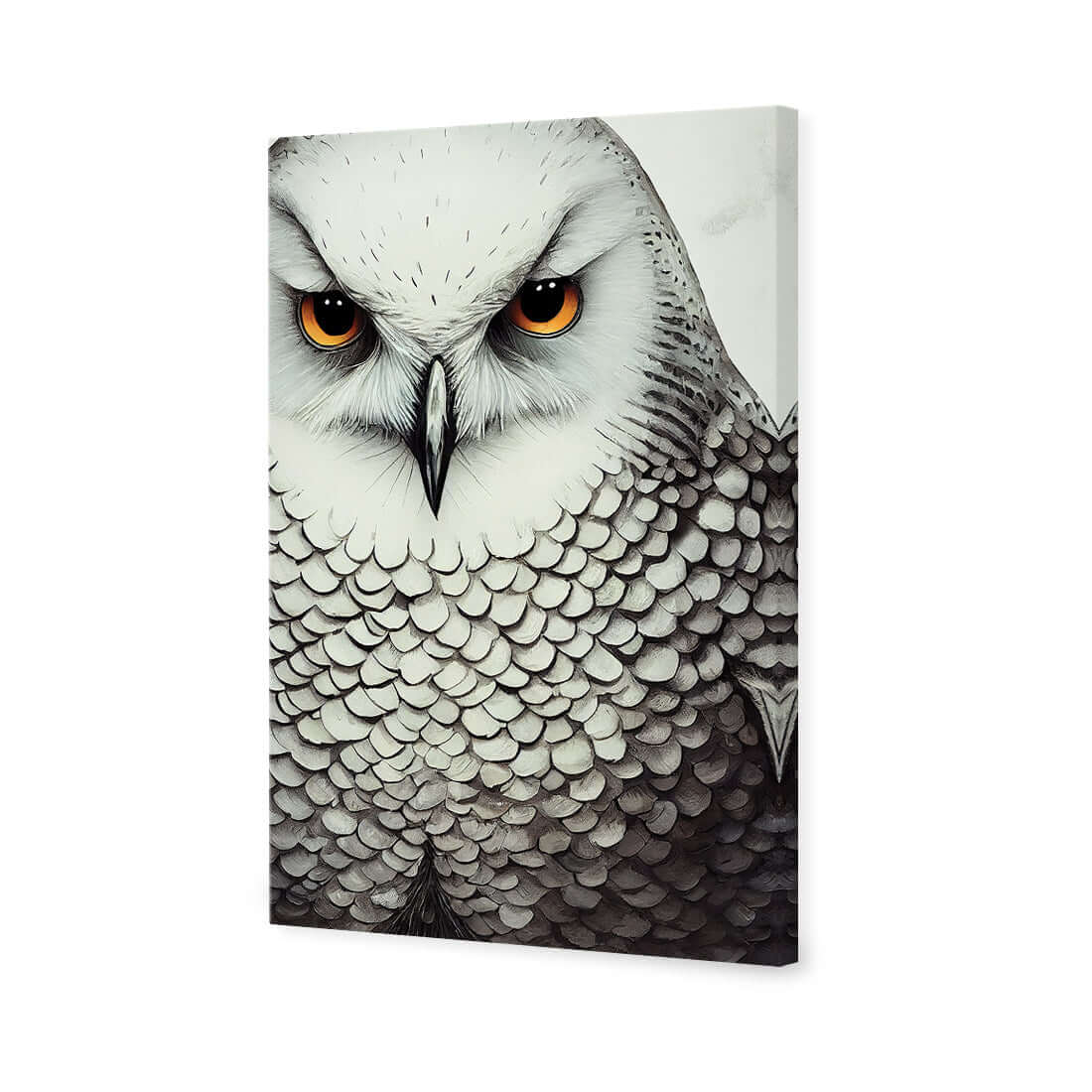 Snow Owl - Wall Art Designs - WH_1110_AR_V WAD_CP - MPY - 260 - M - S - S_45x30_NONE