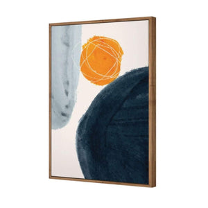 Spot The Orange I | Classic Canvas | Floating Frame | Natural