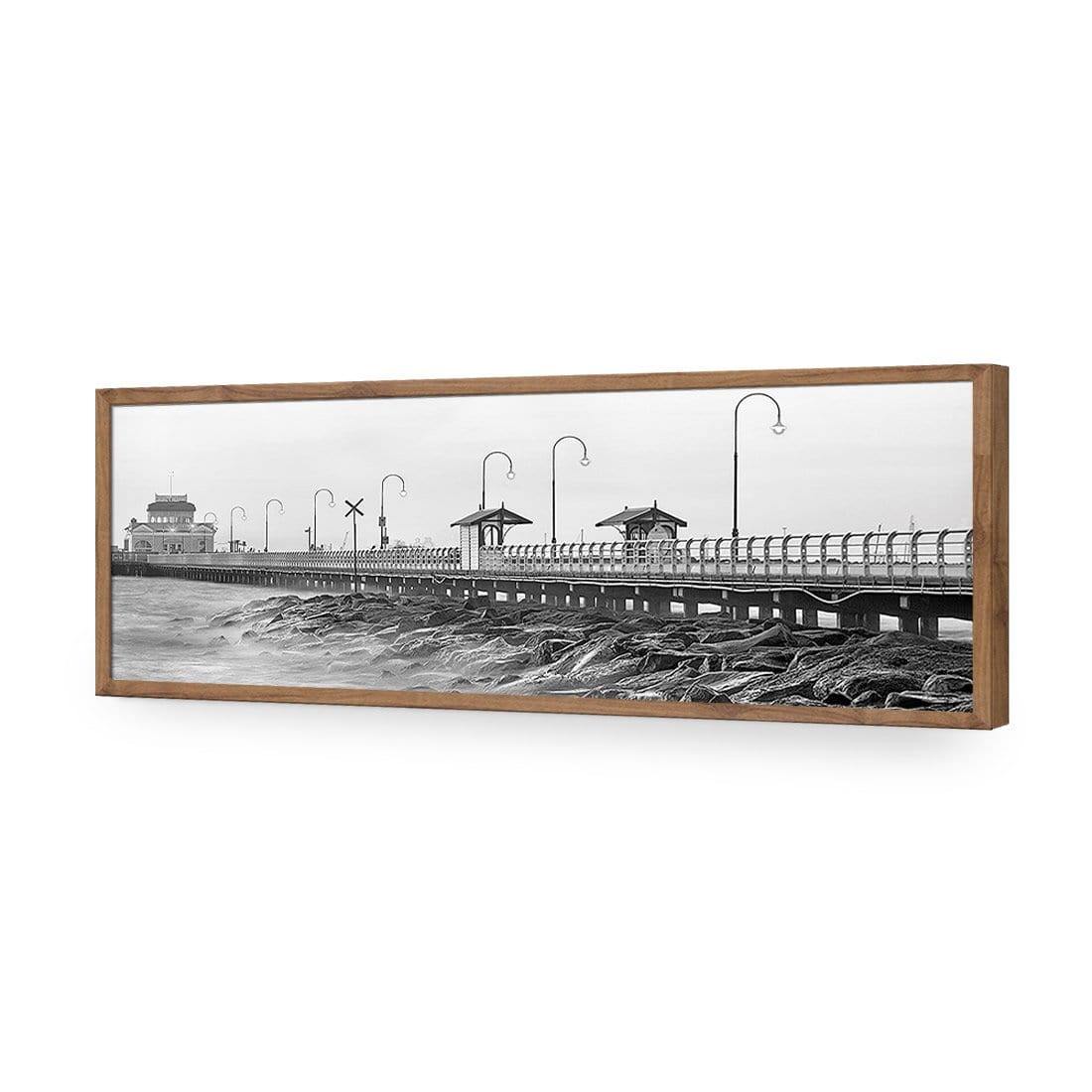 St Kilda Pier Sunset, Black and White (Long) - Wall Art Designs - 1238_BL_H WAD_AP - 030 - EDG_90x30_S - 2538 - NAT