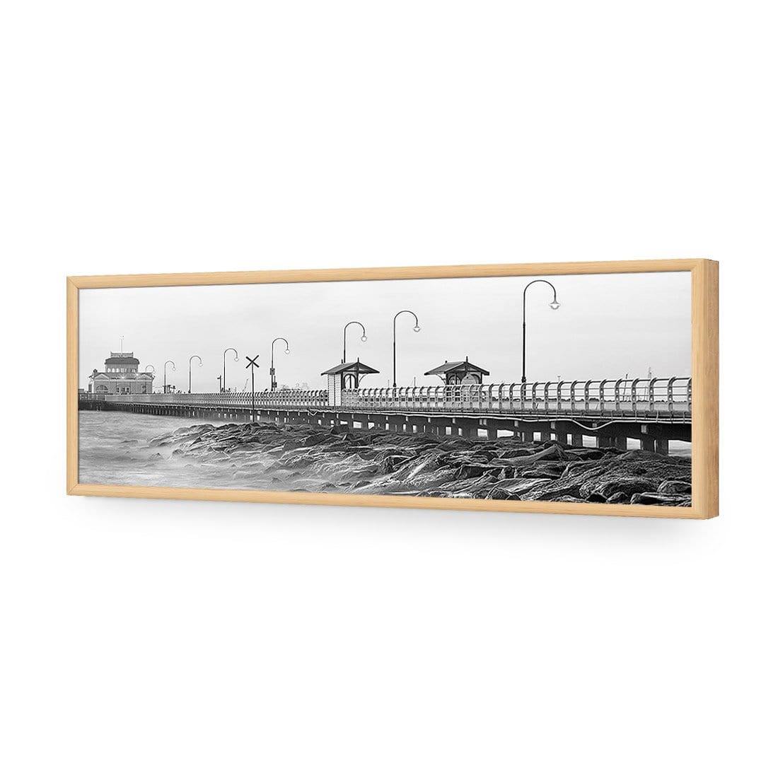 St Kilda Pier Sunset, Black and White (Long) - Wall Art Designs - 1238_BL_H WAD_AP - 030 - EDG_90x30_S - 2538 - OAK