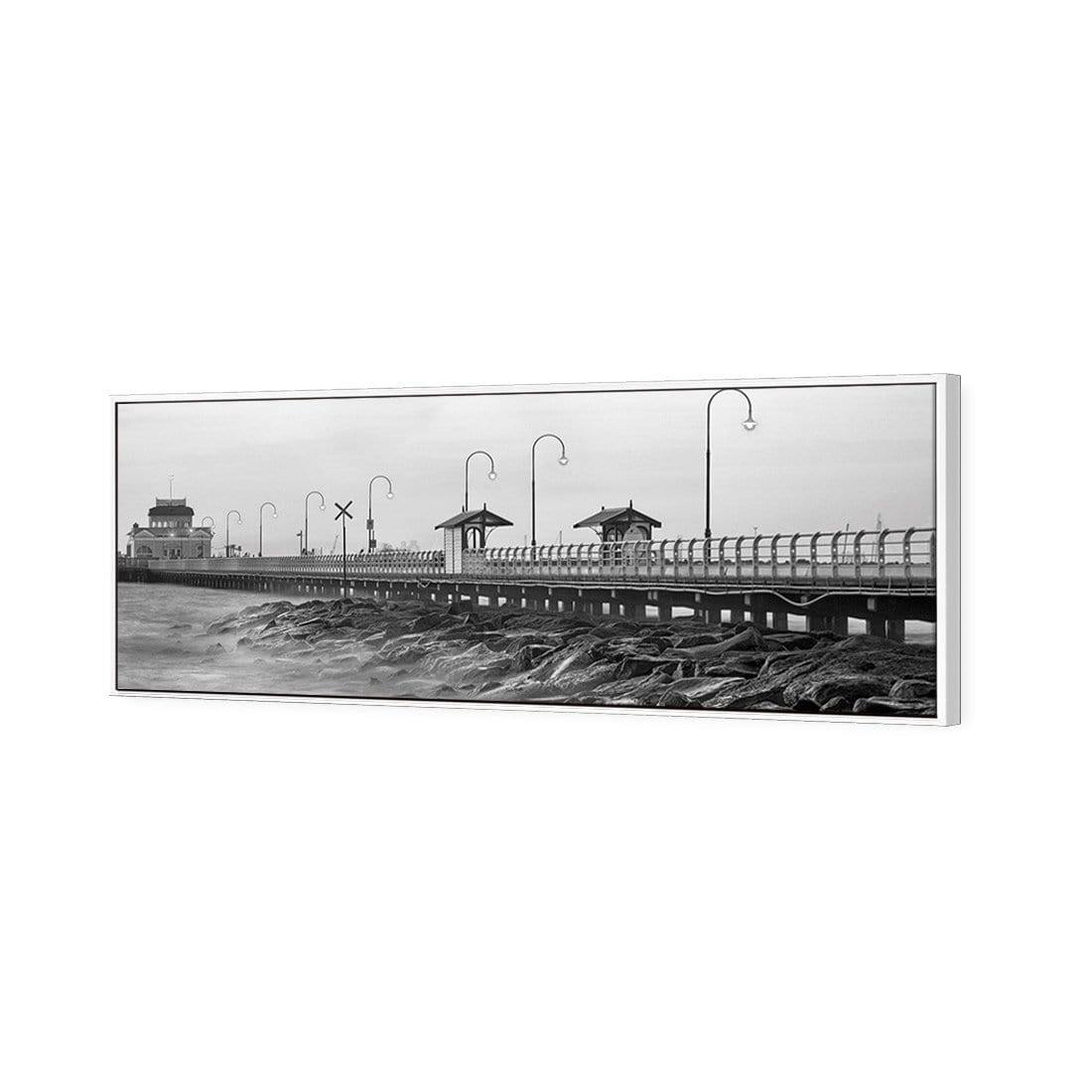 St Kilda Pier Sunset, Black and White (Long) - Wall Art Designs - 1238_BL_H WAD_CP - MPY - 260 - M - S - S_60x20_S - 1550 - WHT