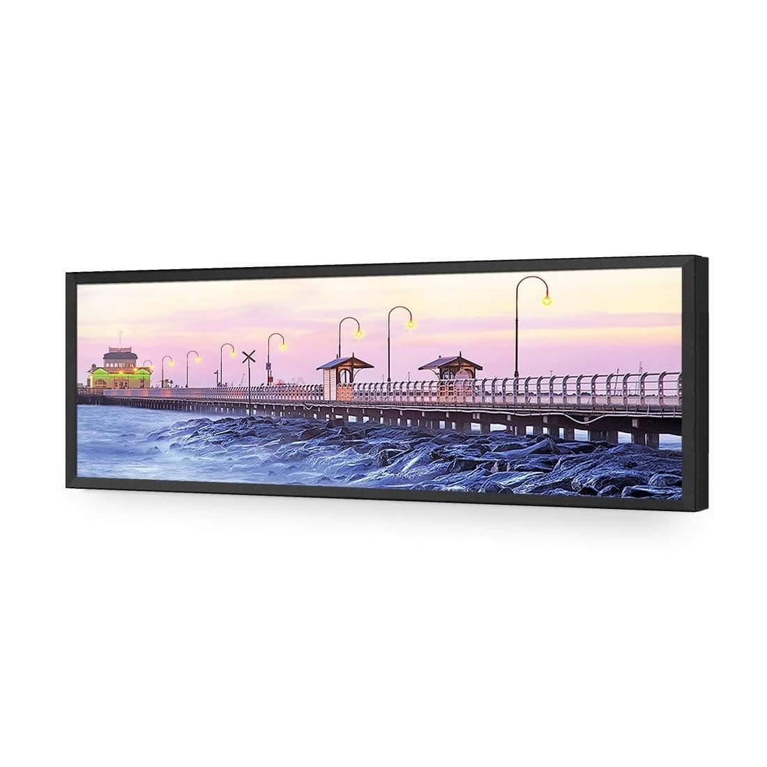 St Kilda Pier Sunset (Long) - Wall Art Designs - 1238_AL_H WAD_AP - 030 - EDG_90x30_S - 2538 - BLK