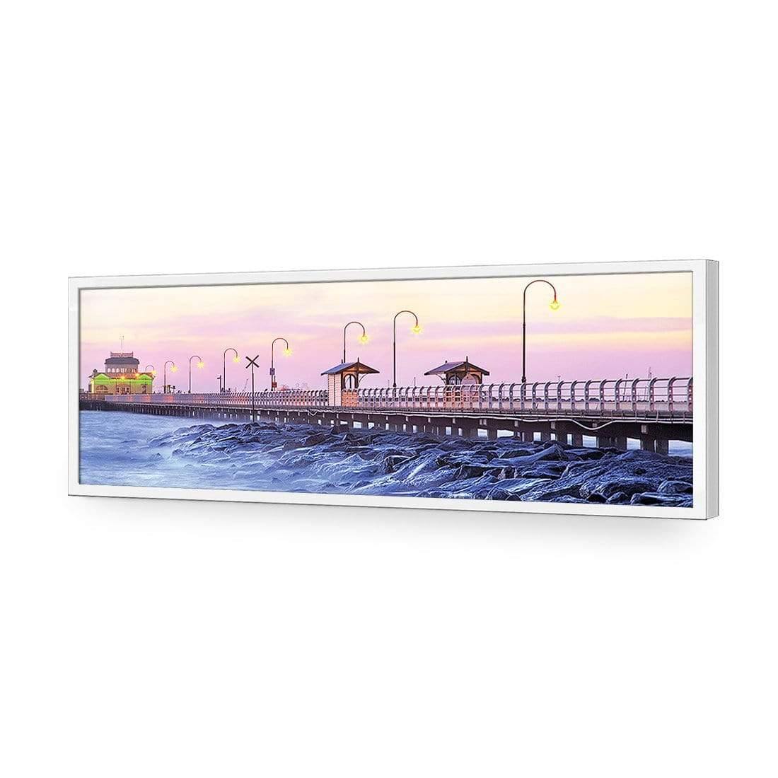 St Kilda Pier Sunset (Long) - Wall Art Designs - 1238_AL_H WAD_AP - 030 - EDG_90x30_S - 2538 - WHT