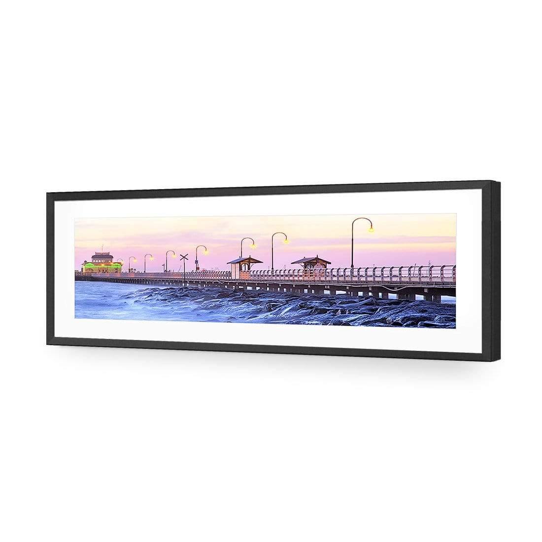 St Kilda Pier Sunset (Long) - Wall Art Designs - 1238_AL_H WAD_AP - 030 - MAT_90x30_S - 2538 - BLK