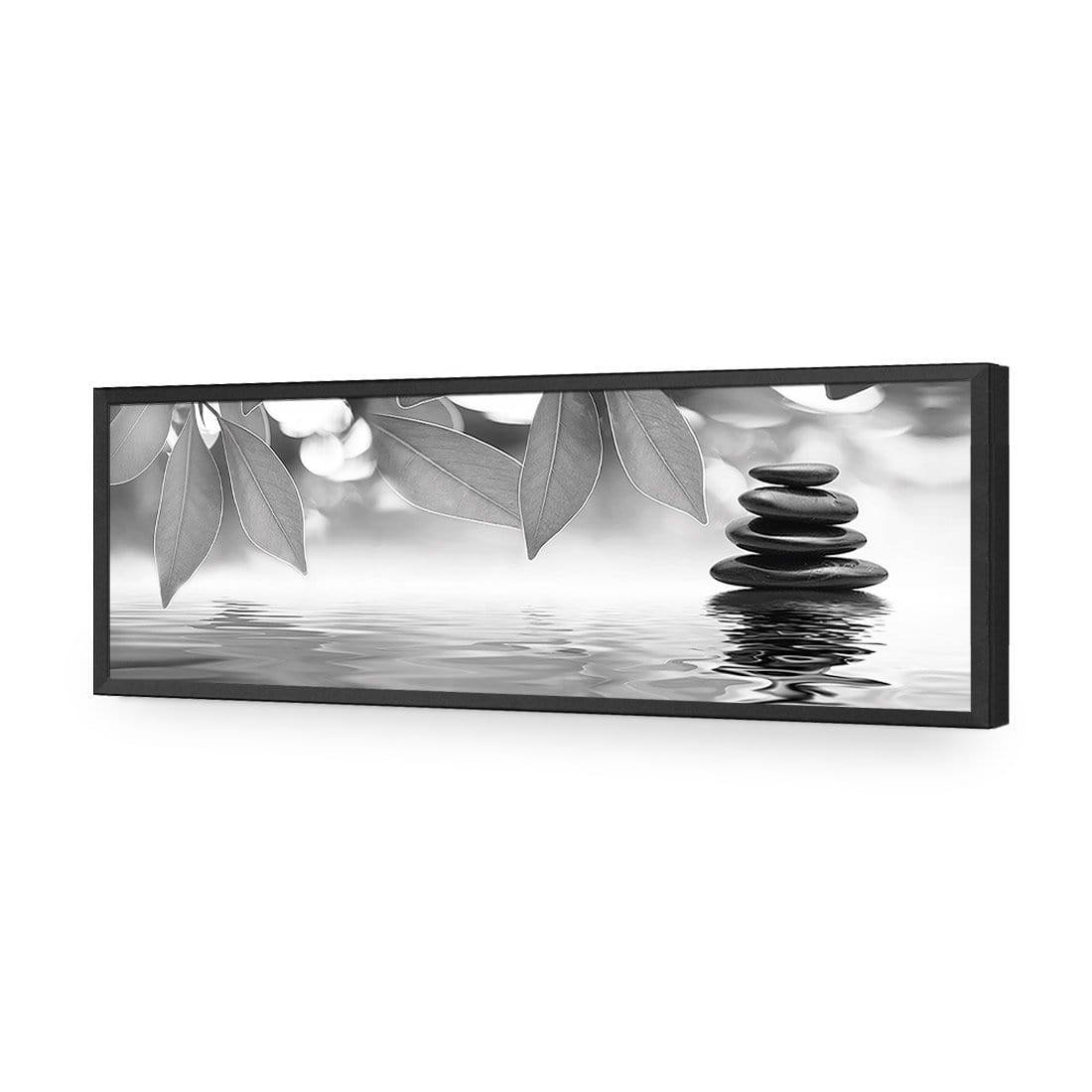 Stack of Stones Black and White (Long) - Wall Art Designs - 422_BL_H WAD_AP - 030 - EDG_90x30_S - 2538 - BLK