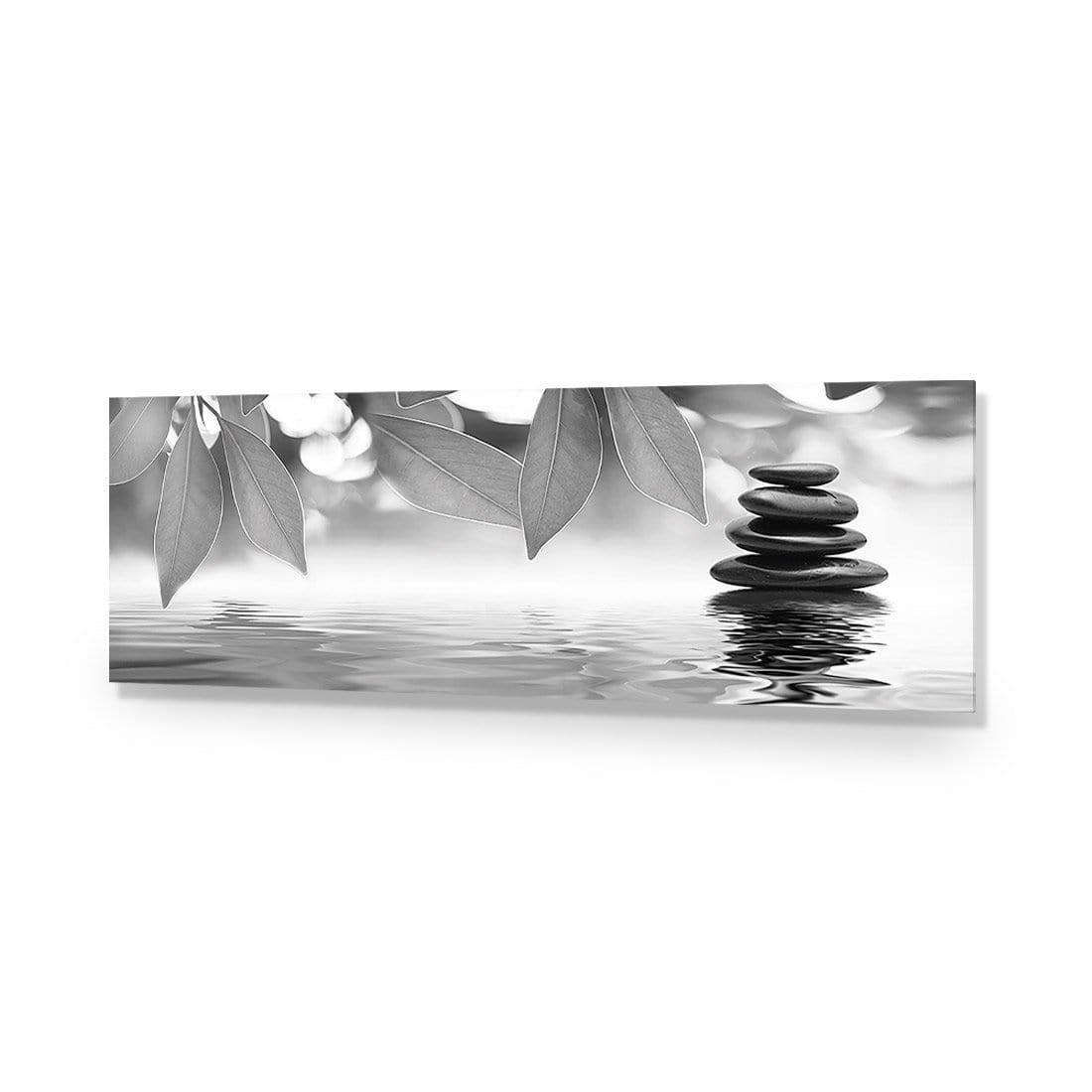 Stack of Stones Black and White (Long) - Wall Art Designs - 422_BL_H WAD_AP - 030 - EDG_90x30_NONE