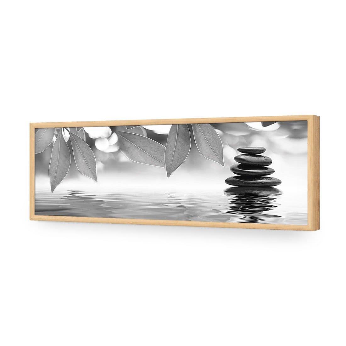 Stack of Stones Black and White (Long) - Wall Art Designs - 422_BL_H WAD_AP - 030 - EDG_90x30_S - 2538 - OAK