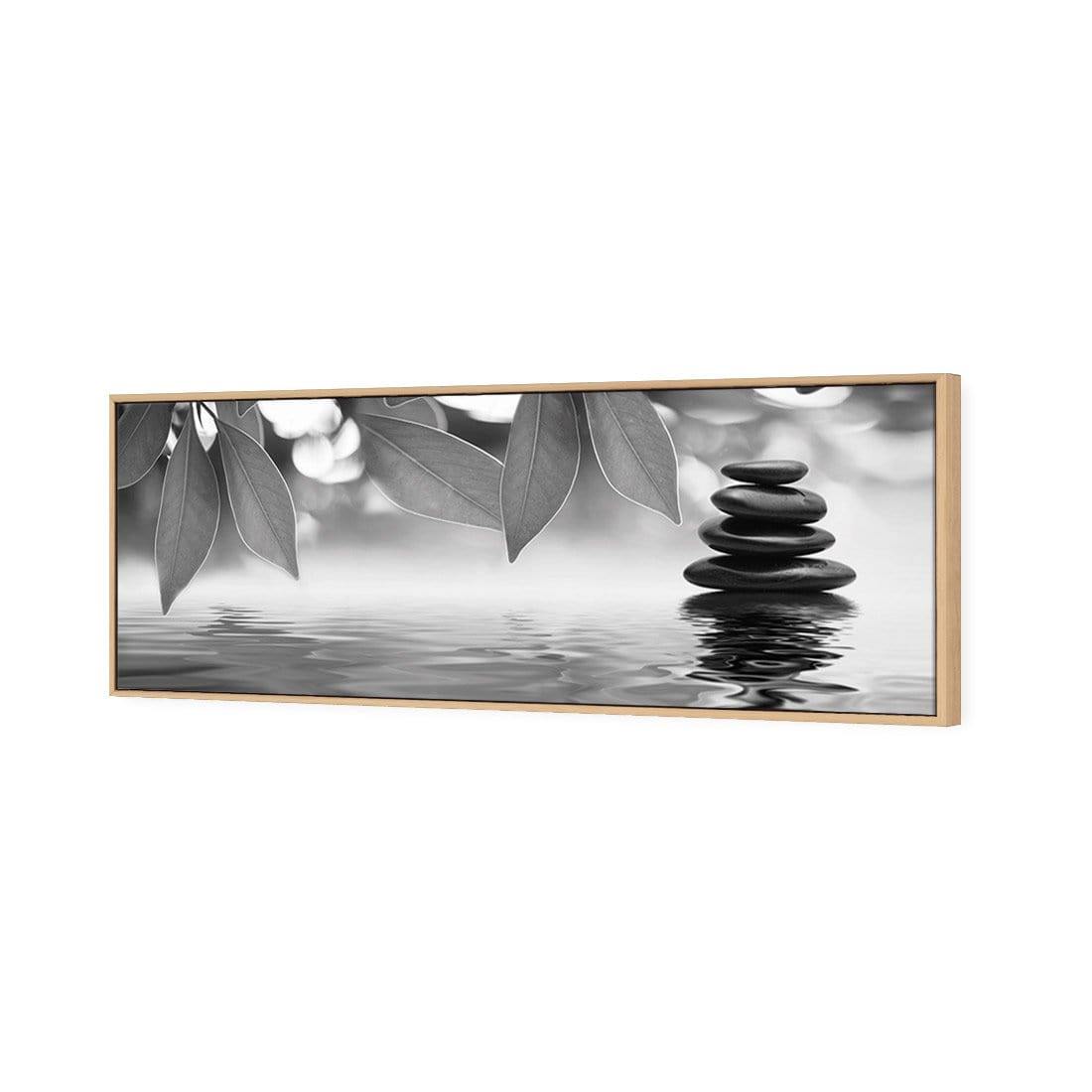 Stack of Stones Black and White (Long) - Wall Art Designs - 422_BL_H WAD_CP - MPY - 260 - M - S - S_60x20_S - 1550 - OAK