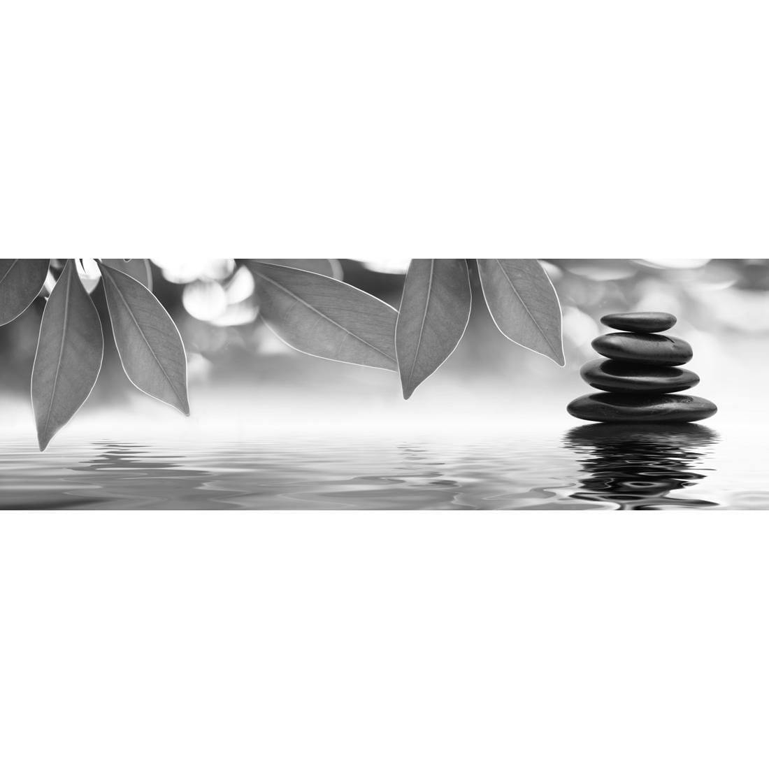 Stack of Stones Black and White (Long) - Wall Art Designs - 422_BL_H WAD_CP - MPY - 260 - M - S - S_60x20_NONE