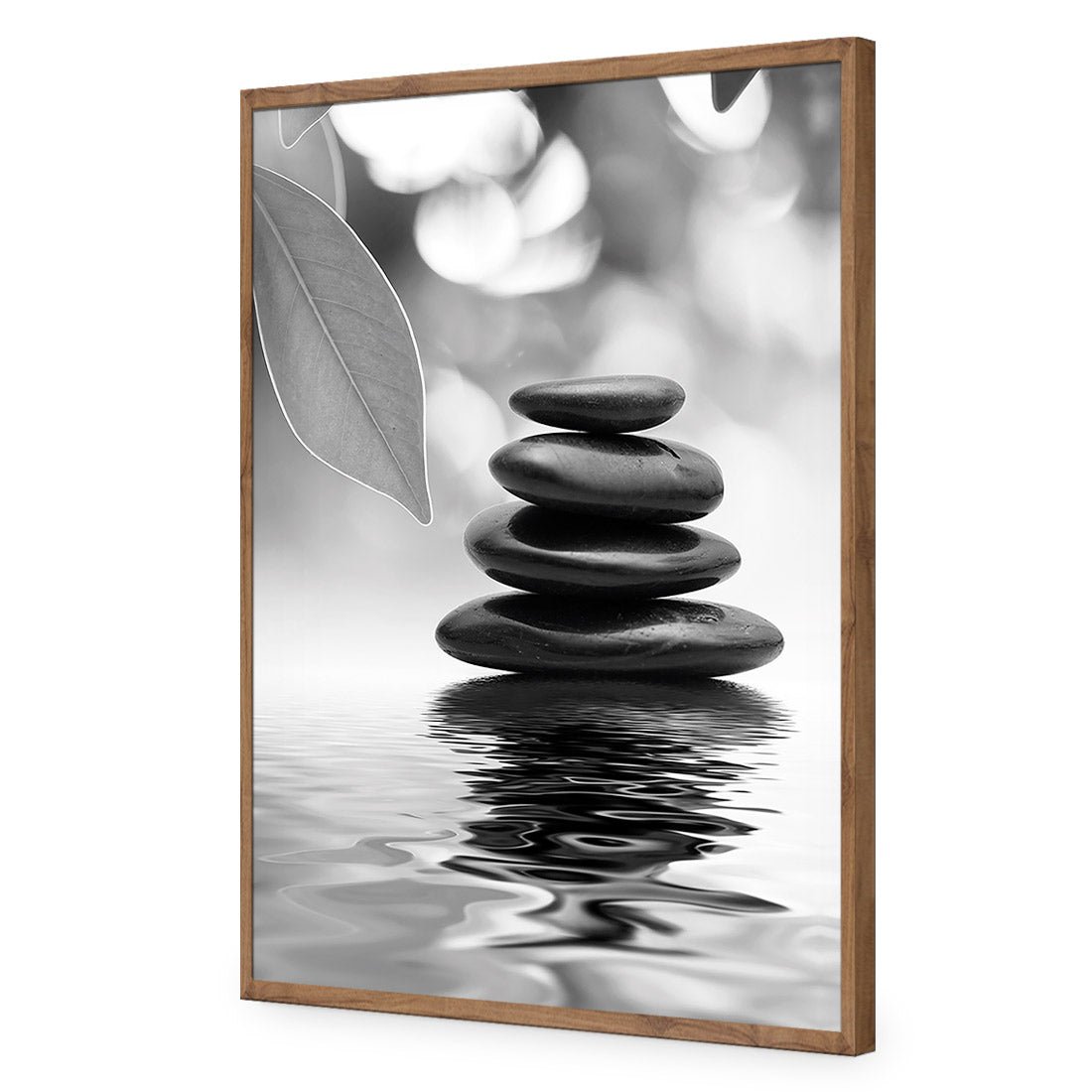 Stack of Stones, Black and White (Portrait) - Wall Art Designs - 422_BR_V WAD_AP - 030 - EDG_45x30_S - 2538 - NAT