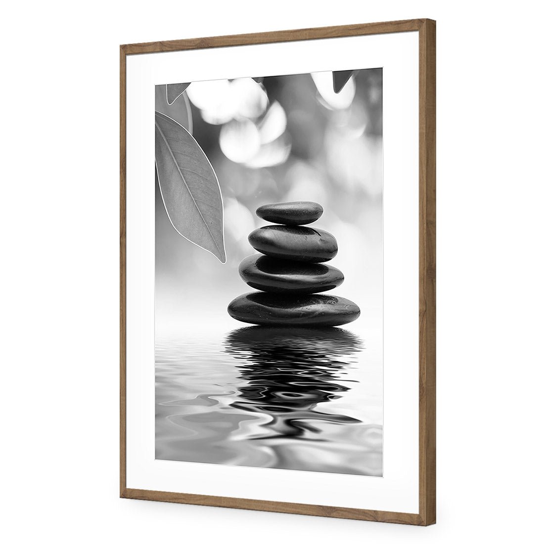 Stack of Stones, Black and White (Portrait) - Wall Art Designs - 422_BR_V WAD_AP - 030 - MAT_45x30_S - 2538 - NAT