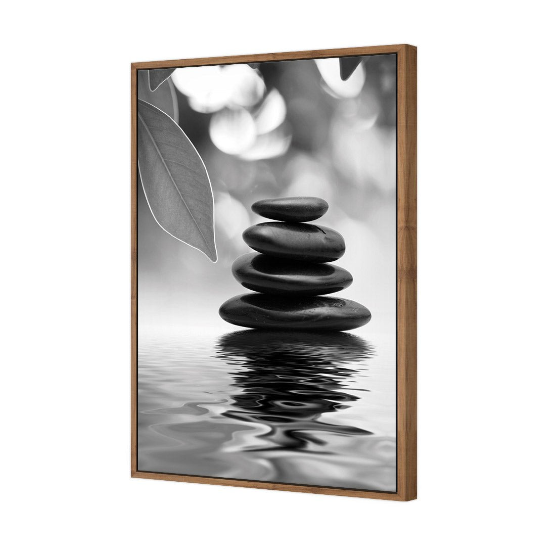 Stack of Stones, Black and White (Portrait) - Wall Art Designs - 422_BR_V WAD_CP - MPY - 260 - M - S - S_45x30_S - 1550 - NAT