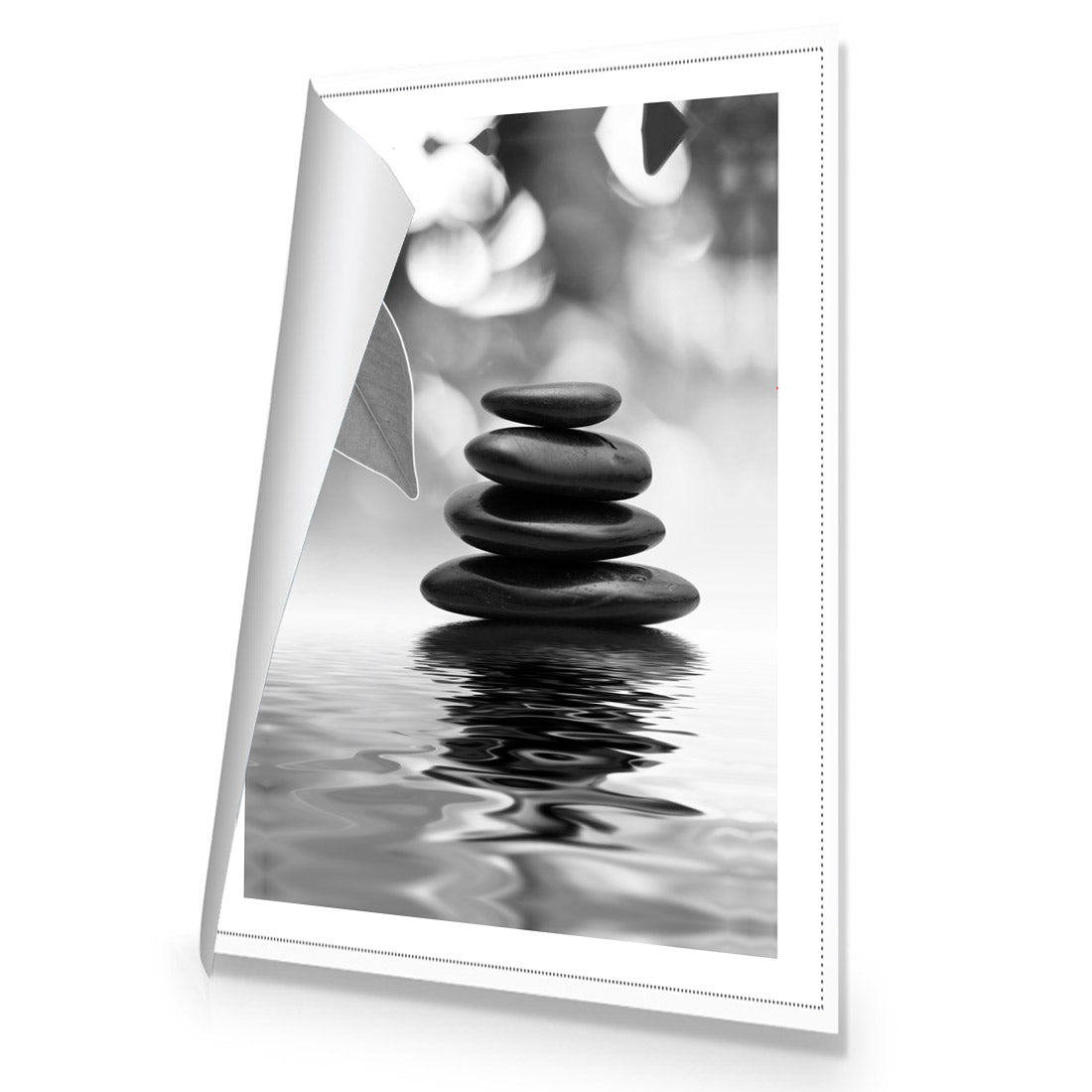 Stack of Stones, Black and White (Portrait) - Wall Art Designs - 422_BR_V WAD_CP - MPY - 260 - M - R_45x30_NONE