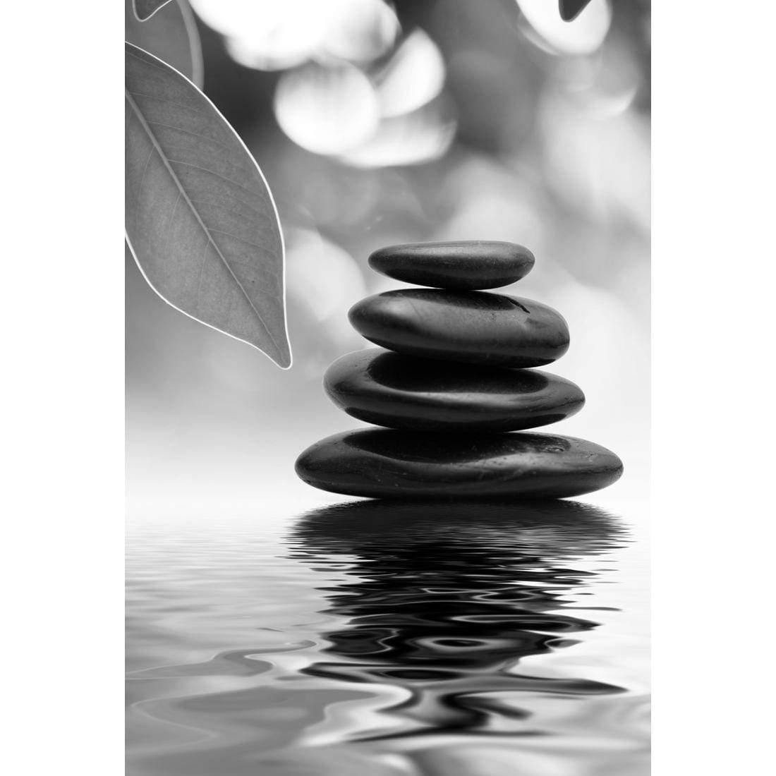 Stack of Stones, Black and White (Portrait) - Wall Art Designs - 422_BR_V WAD_CP - MPY - 260 - M - S - S_45x30_NONE