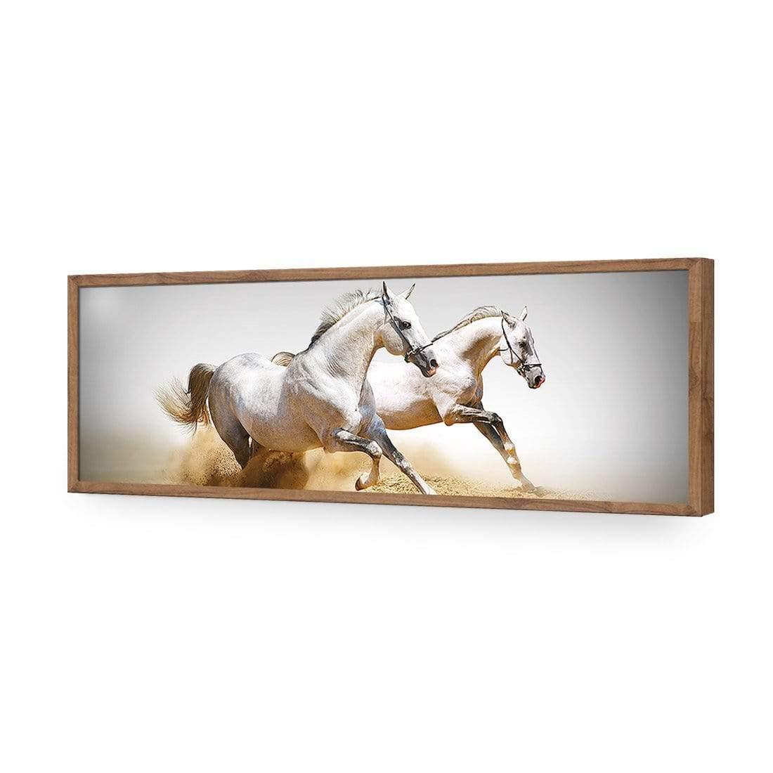 Stallions in the Dust (long) - Wall Art Designs - 461_AL_H WAD_AP - 030 - EDG_90x30_S - 2538 - NAT