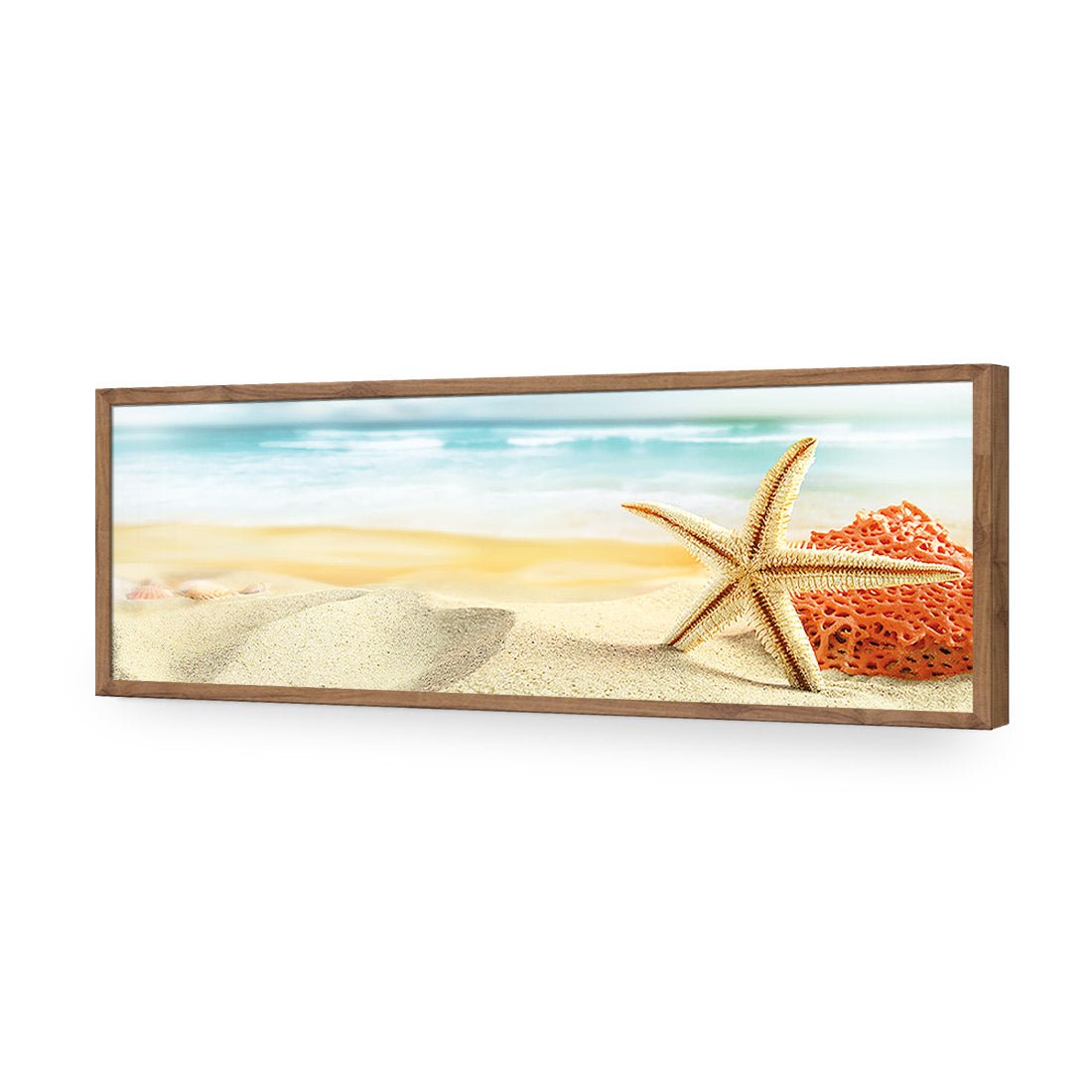 Starfish and Coral on Beach (Long) - Wall Art Designs - 1233_AL_H WAD_AP - 030 - EDG_90x30_S - 2538 - NAT