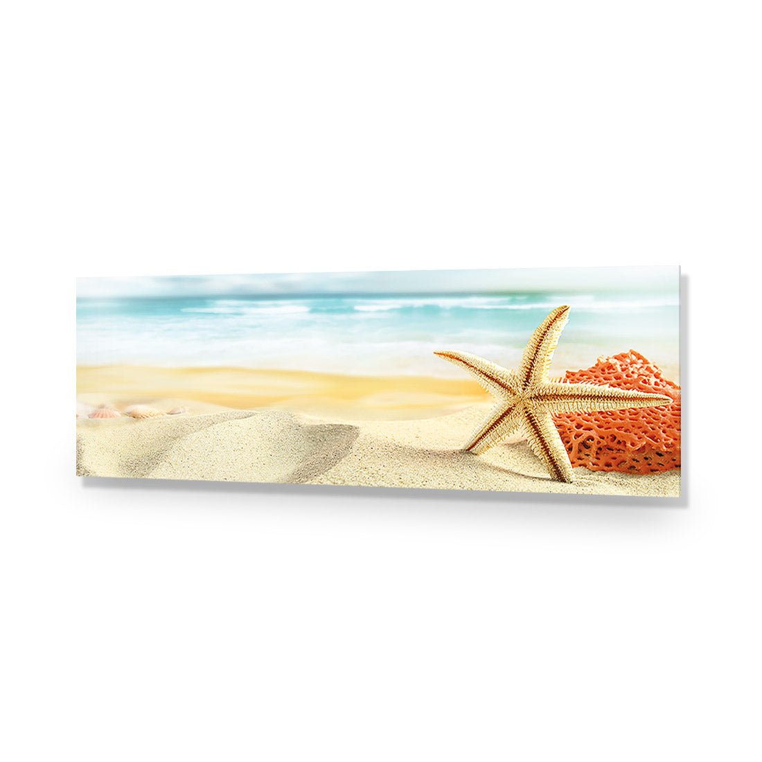 Starfish and Coral on Beach (Long) - Wall Art Designs - 1233_AL_H WAD_AP - 030 - EDG_90x30_NONE