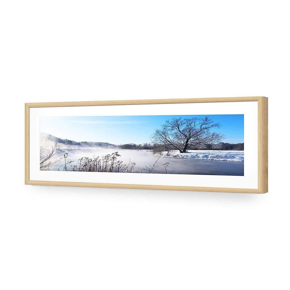 Steamy Lake (Long) - Wall Art Designs - 1221_AL_H WAD_AP - 030 - MAT_90x30_S - 2538 - OAK