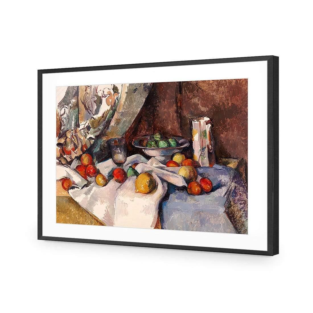 Still Life with Apples By Cezanne - Wall Art Designs - 3374_AR_H WAD_AP - 030 - MAT_45x30_S - 2538 - BLK