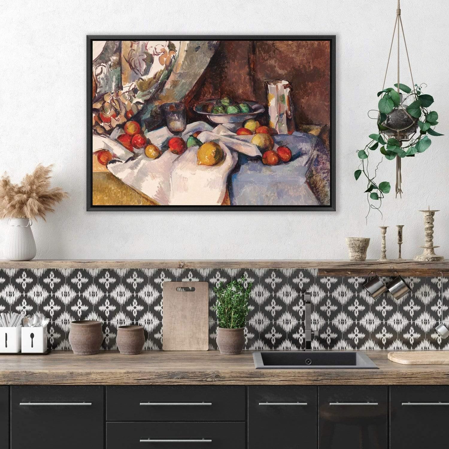 Still Life with Apples By Cezanne - Wall Art Designs - 3374_AR_H WAD_CP - MPY - 260 - M - S - S_45x30_NONE